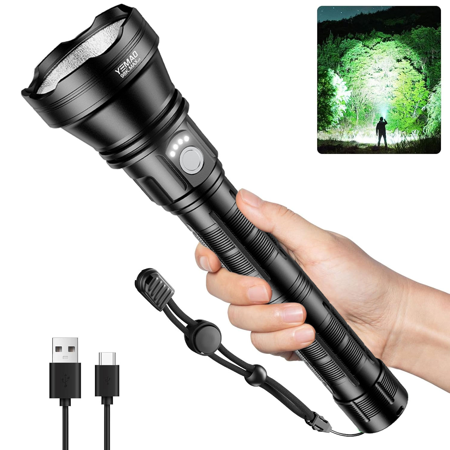 Outdoor Camping Lighting - YM-98K 2.0 PROMAX 5200LM Super Bright