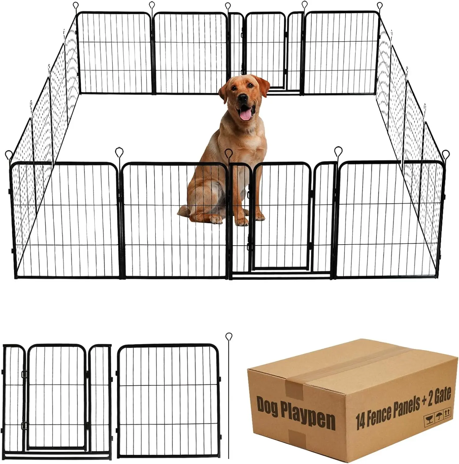 Outdoor Camping Dog Fence - Dog Playpen,24 32 40 48 in(H)