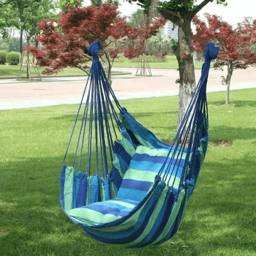 Camping Rope - Portable Outdoor Hammock; features sturdy suspension