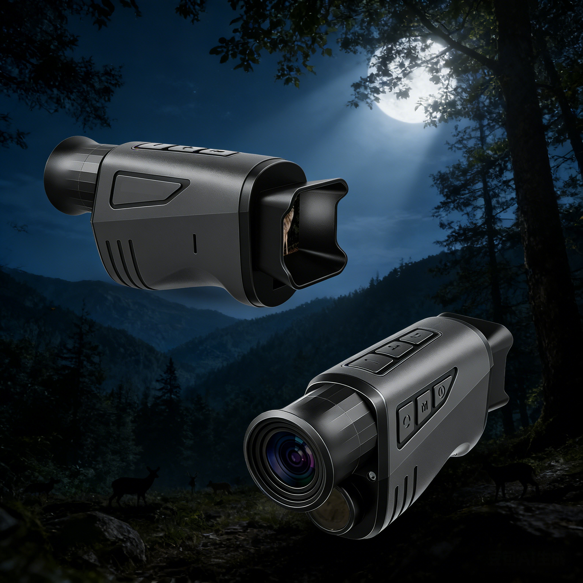 Outdoor Camping Videos - Portable Single-Tube Night Vision Device Handheld
