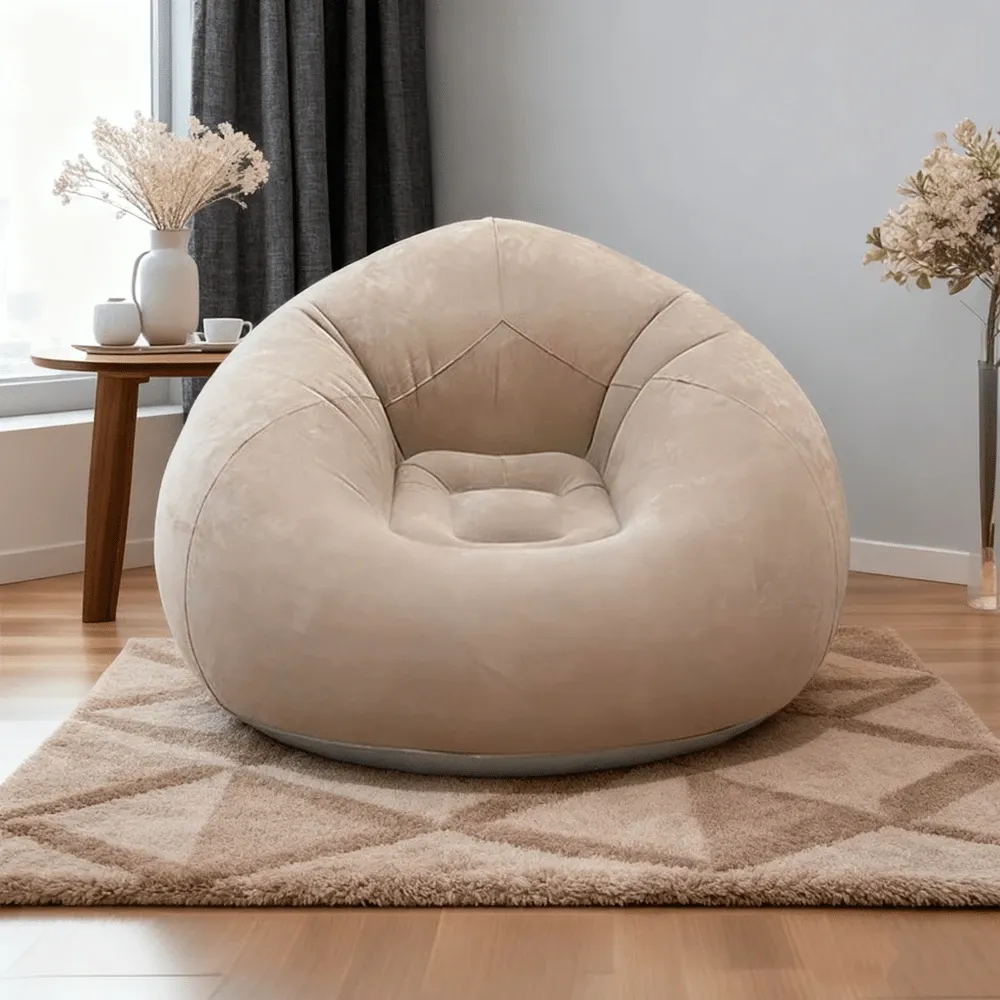Outdoor Camping Recliner - Inflatable Slouchy Sofa Chair, PVC Recliner,