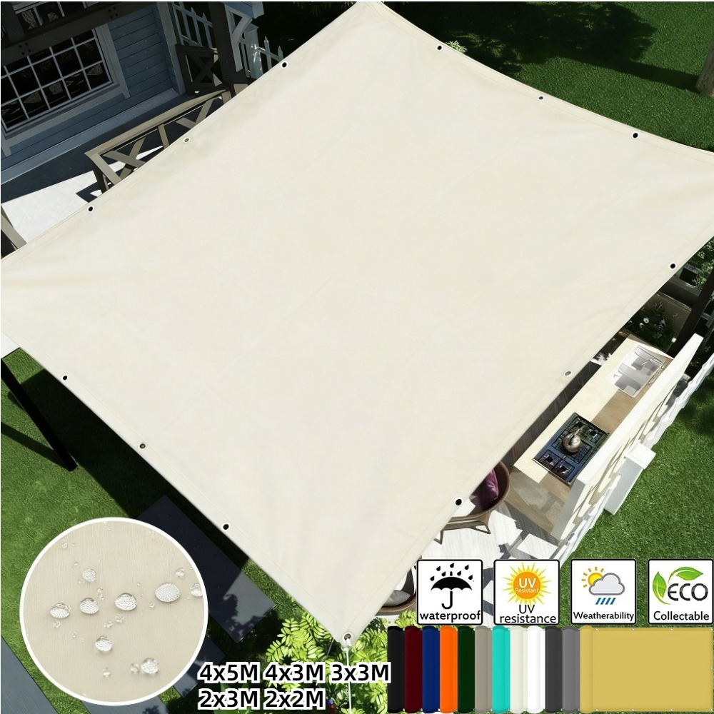 Outdoor Camping Set - Waterproof Shade Sail with Grommets Tent