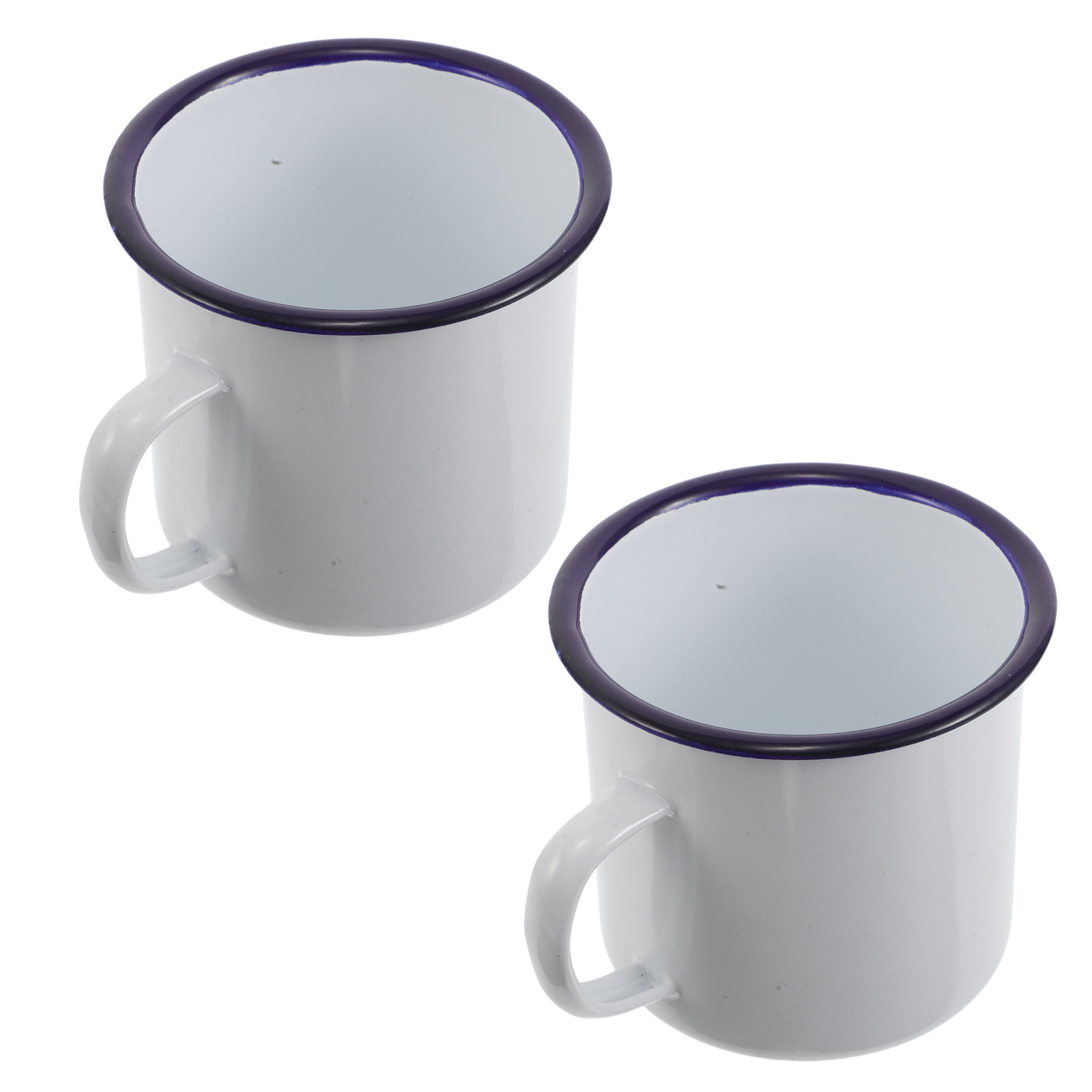 Outdoor Camping Set - 2Pcs Enamel Coffee Mug Set Retro