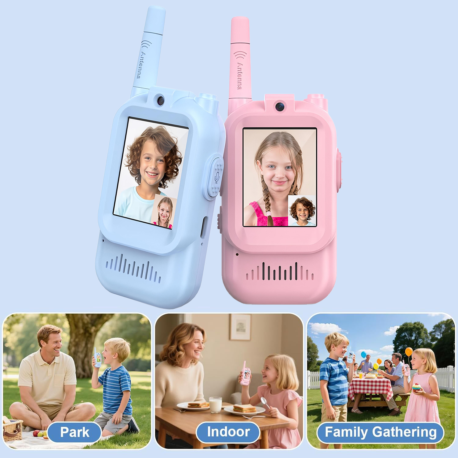 Outdoor Camping Videos - Video Kids Walkie Talkie 2 Pack