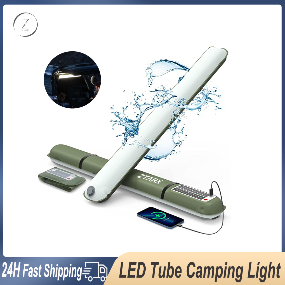 Outdoor Camping Vlogger - ZTARX Portable LED Tube Light Inflatable