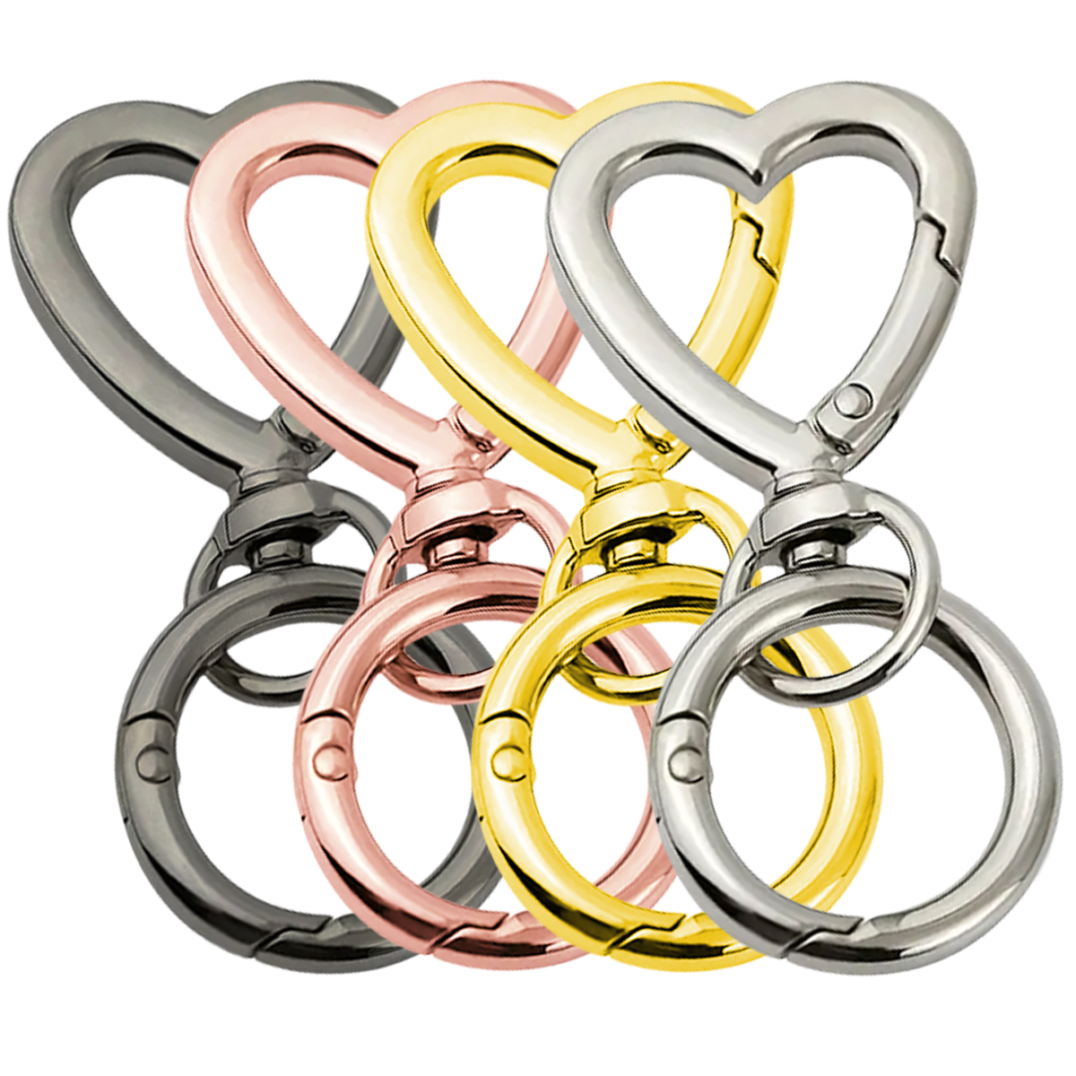 Outdoor Camping Outfit - 5/10/20/40 Sets Double Opening Swivel Keychain