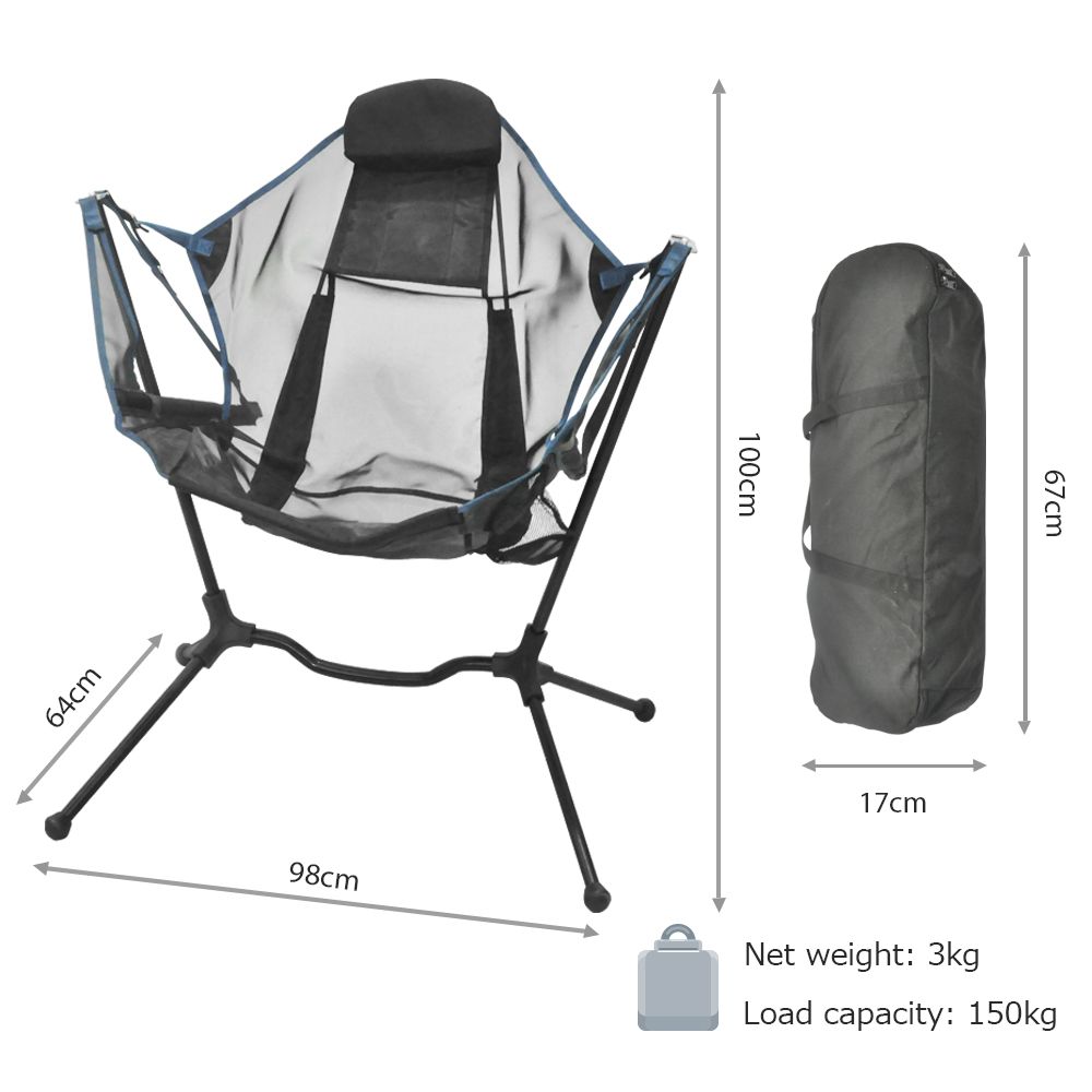 Custom Logo Outdoor Portable B - Outdoor Camping Recliner ulasan dan harga