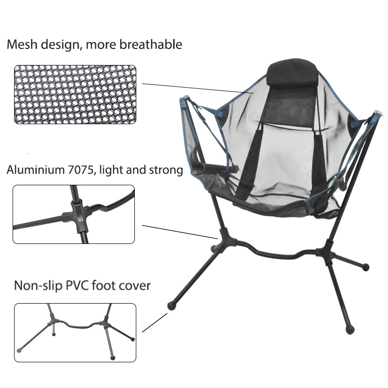 Custom Logo Outdoor Portable B - Outdoor Camping Recliner ulasan dan harga