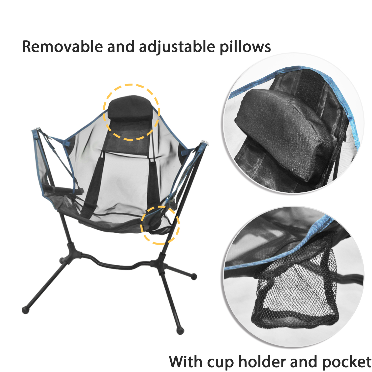 Custom Logo Outdoor Portable B - Outdoor Camping Recliner ulasan dan harga