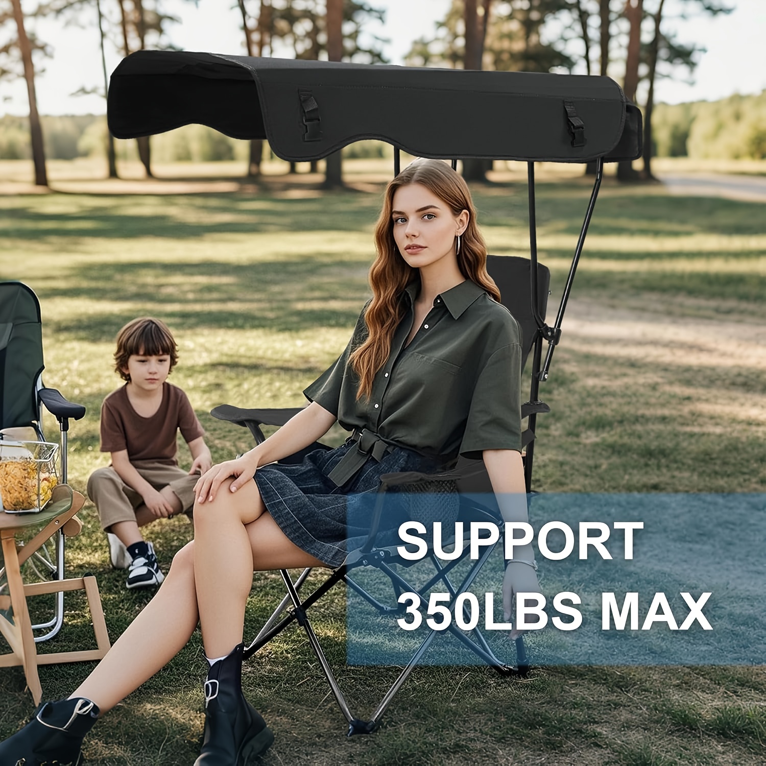 Camping Chairs, with Sunshade  - Outdoor Activities In Camping ulasan dan harga