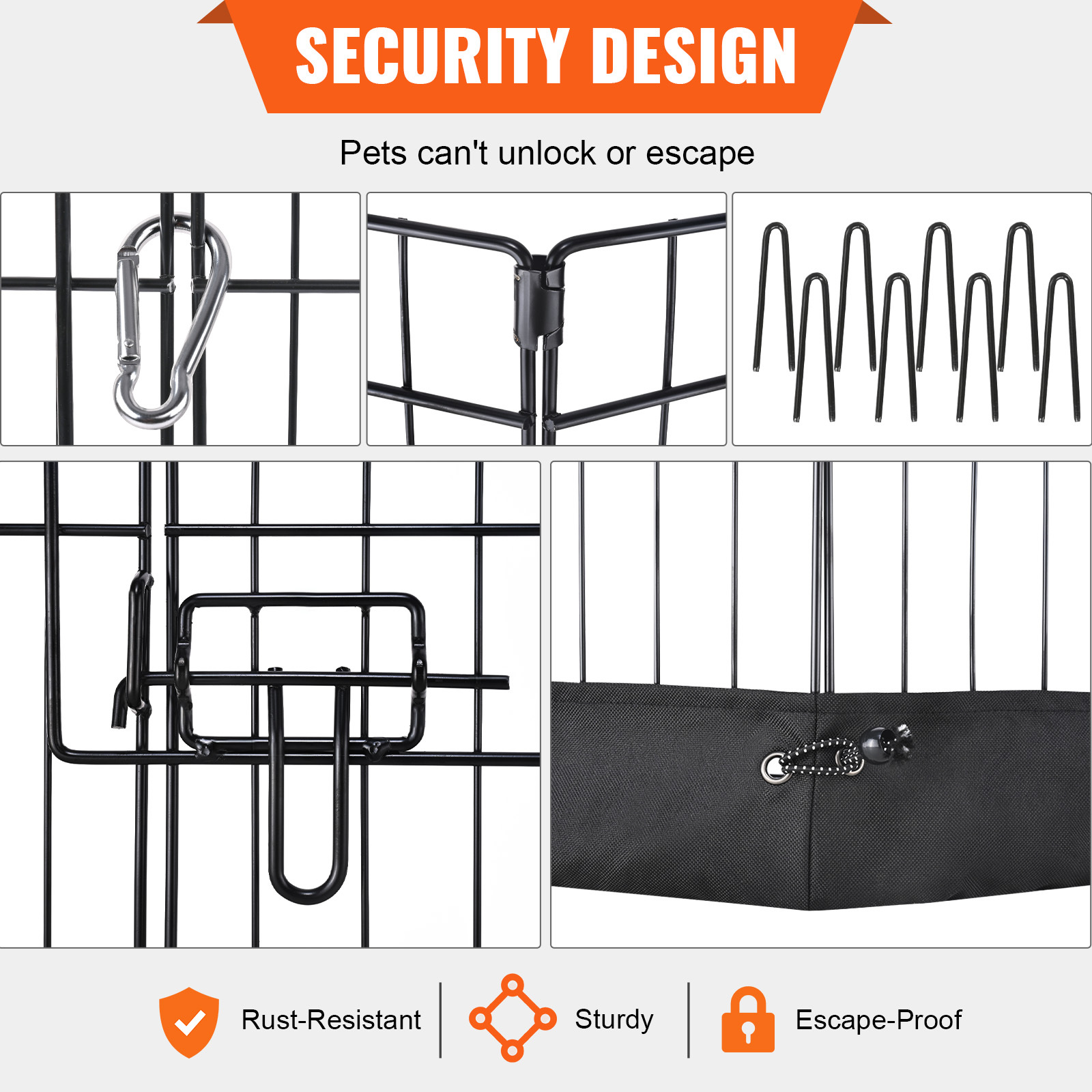 VEVOR Dog Playpen, 8 Panels Fo - Outdoor Camping Dog Fence ulasan dan harga