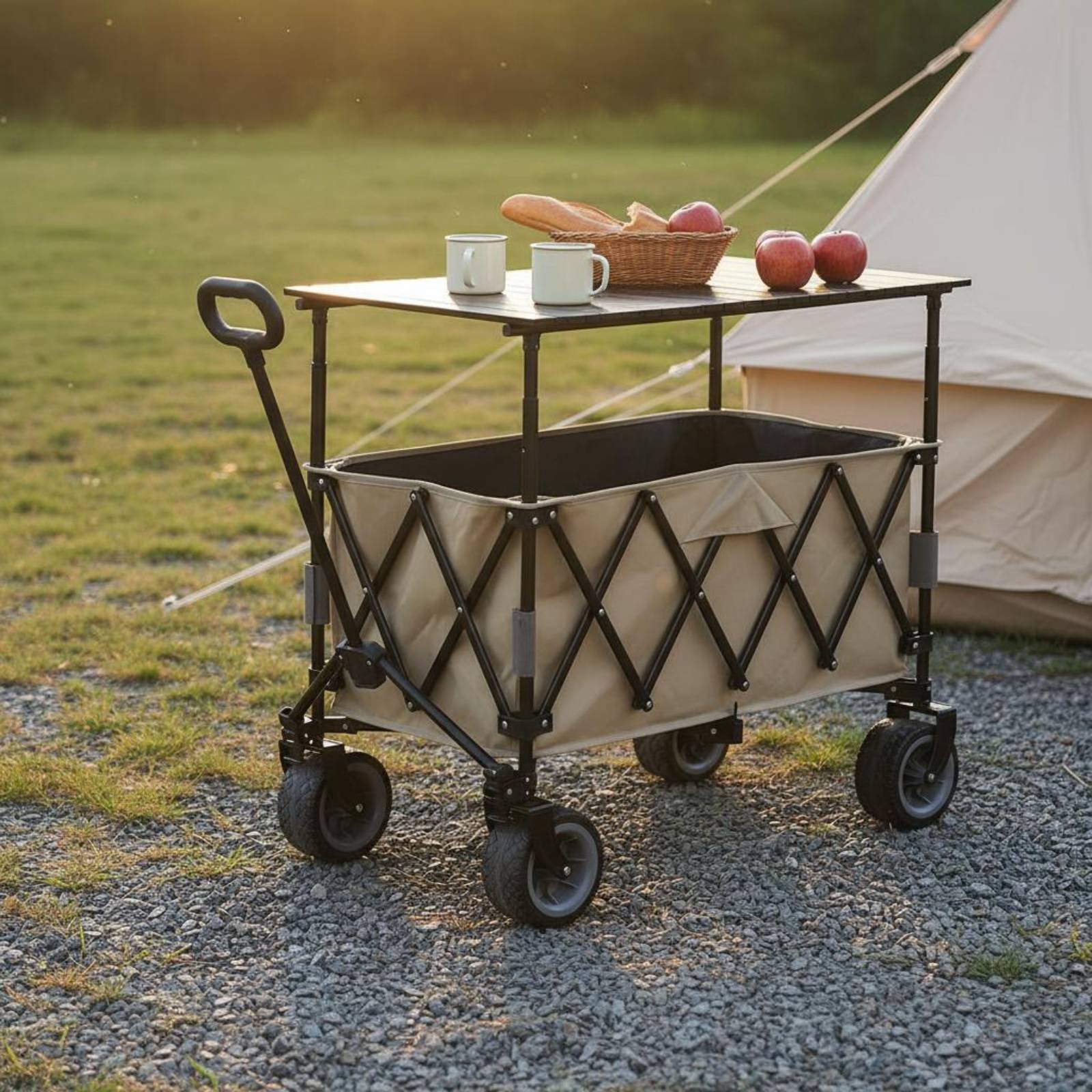 Foldable Camping Wagon Portabl - Jinli Outdoor Camping ulasan dan harga