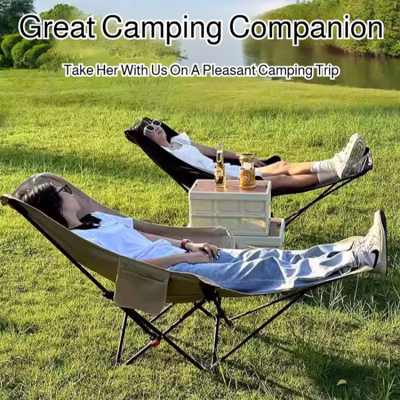 Portable Folding Recliner Beac - Outdoor Camping Recliner ulasan dan harga