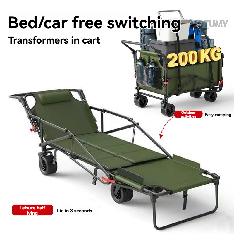 Foldable Camping Wagon with Ta - Outdoor Camping Recliner ulasan dan harga