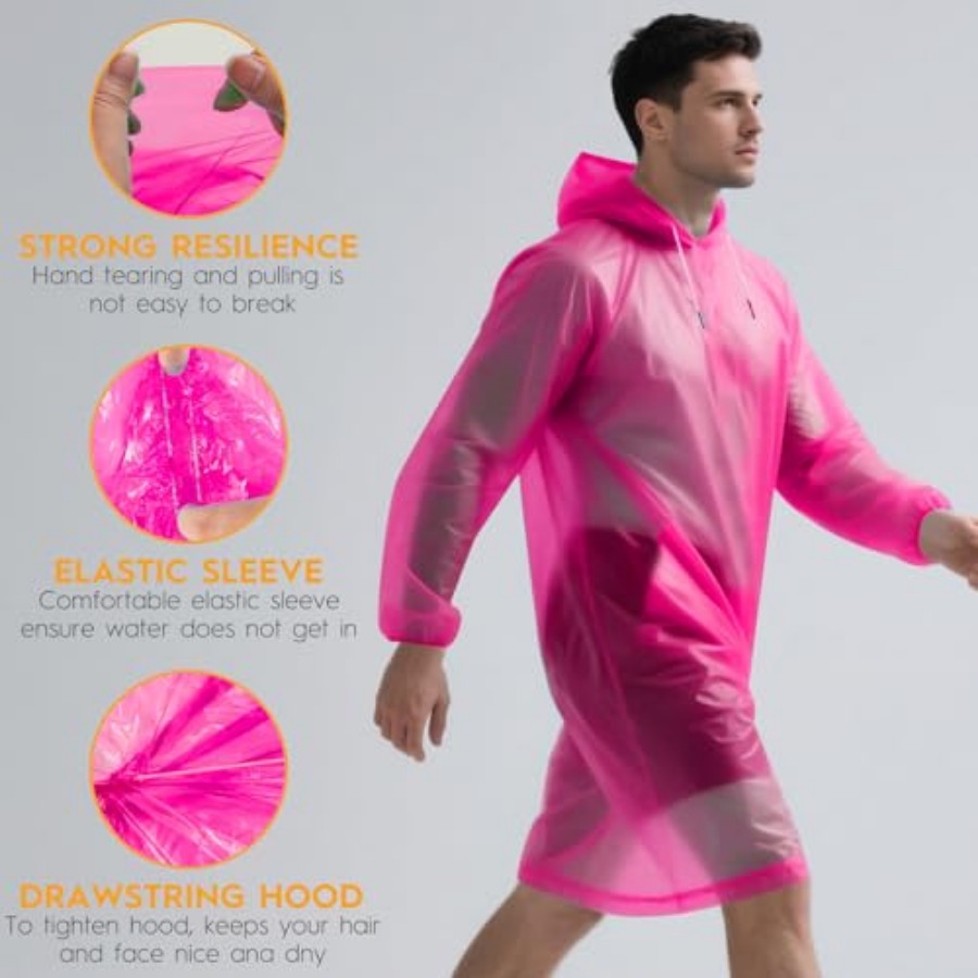 and and Disposable Rain Poncho - Camping Rain Poncho ulasan dan harga