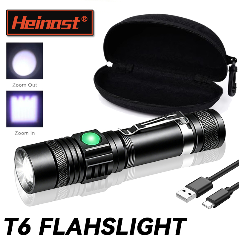 T6 LED Rechargeable Flashlight - Outdoor Camping Decor ulasan dan harga