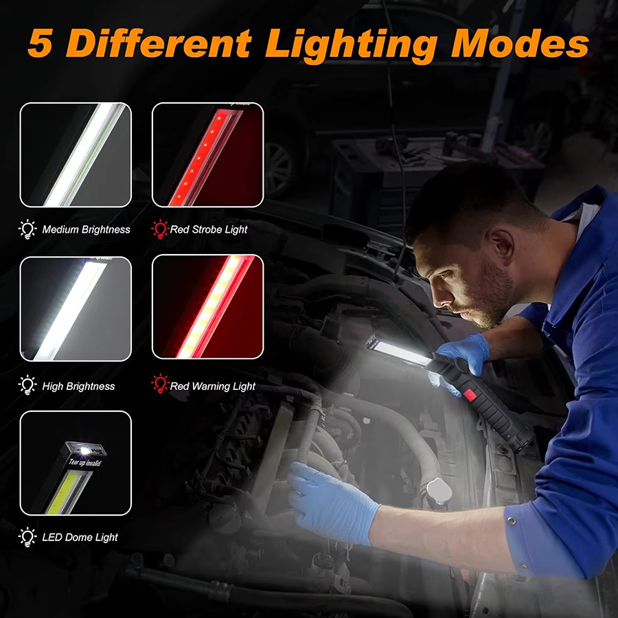 Portable LED Flashlight with M - Outdoor Camping Decor ulasan dan harga