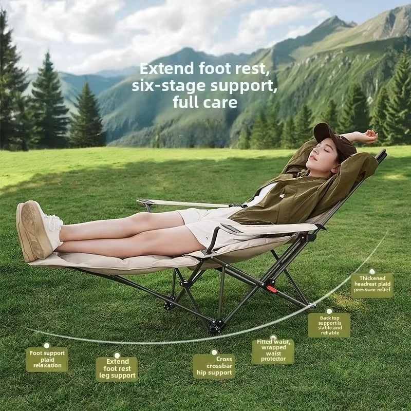 Folding Recliner Portable Camp - Outdoor Camping Recliner ulasan dan harga