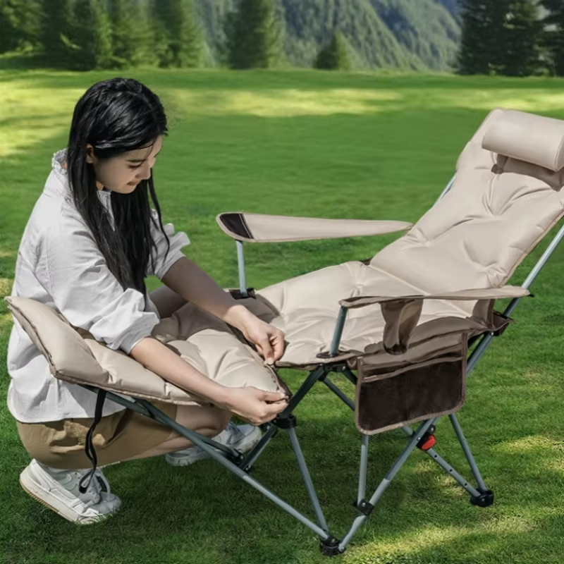 Folding Recliner Portable Camp - Outdoor Camping Recliner ulasan dan harga