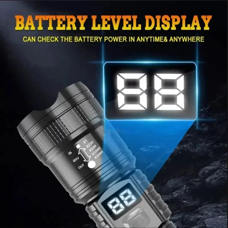 Rechargeable LED Flashlight 10 - Outdoor Camping Adventure ulasan dan harga