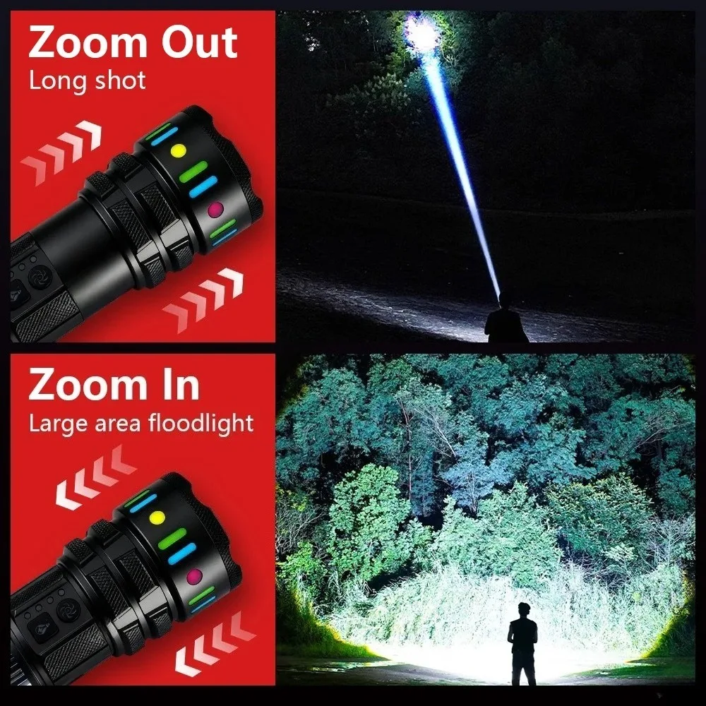 Rechargeable Torch High Lumens - Outdoor Camping Lighting ulasan dan harga