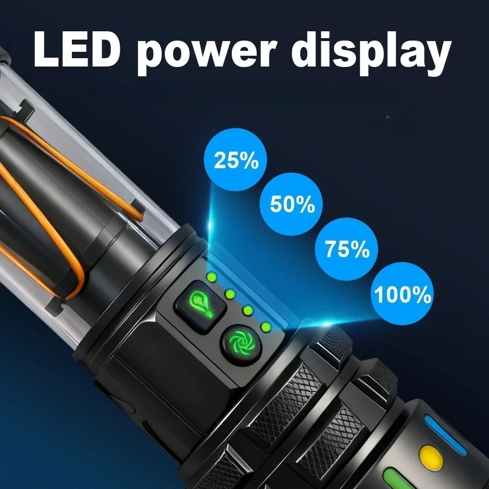 Rechargeable Torch High Lumens - Outdoor Camping Lighting ulasan dan harga