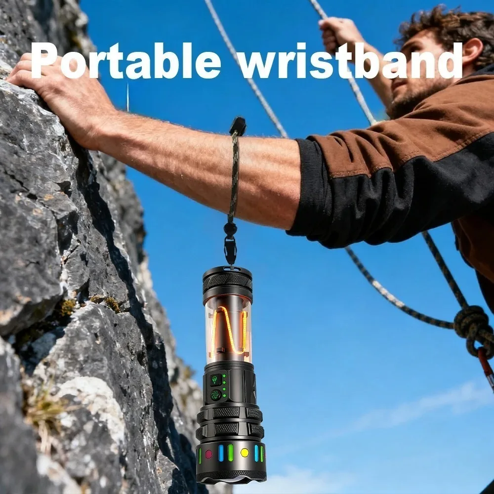 Rechargeable Torch High Lumens - Outdoor Camping Lighting ulasan dan harga