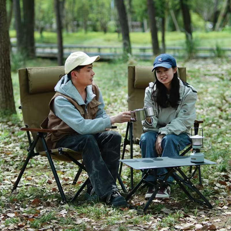 Folding High Back Beach Campin - Outdoor Camping Recliner ulasan dan harga