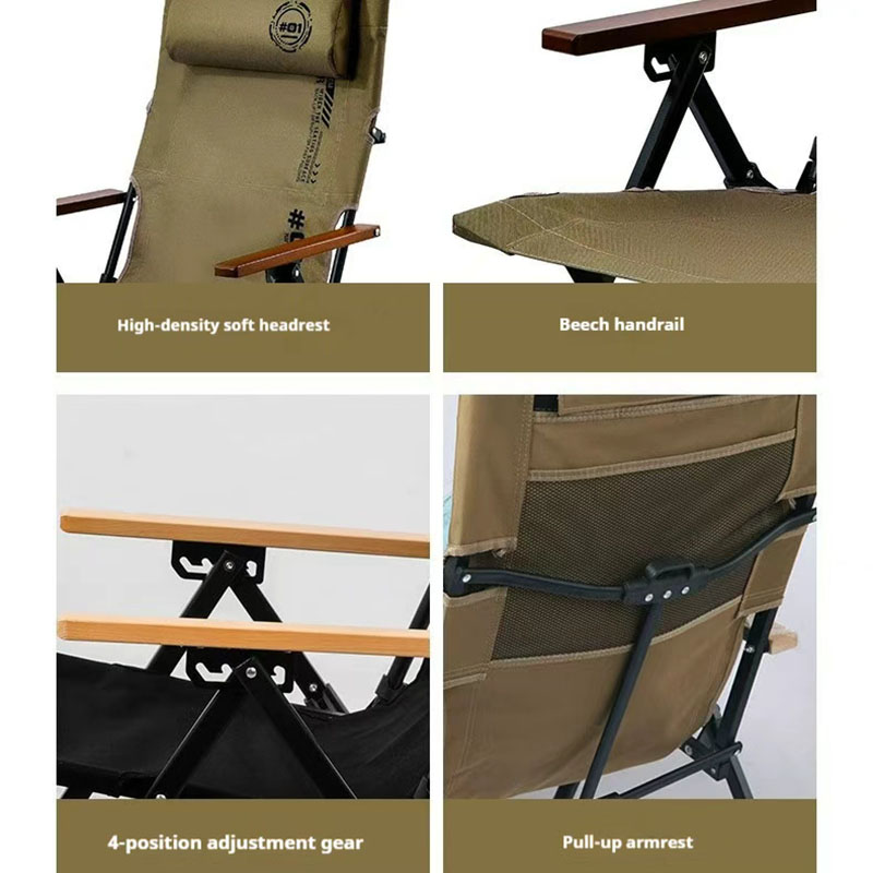 Folding High Back Beach Campin - Outdoor Camping Recliner ulasan dan harga