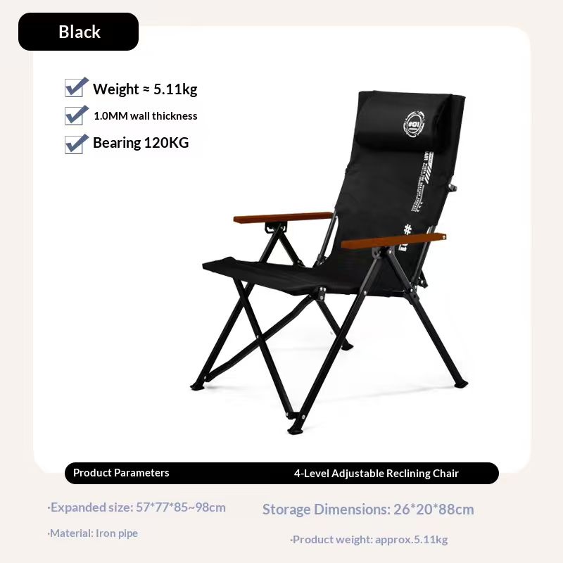 Folding High Back Beach Campin - Outdoor Camping Recliner ulasan dan harga