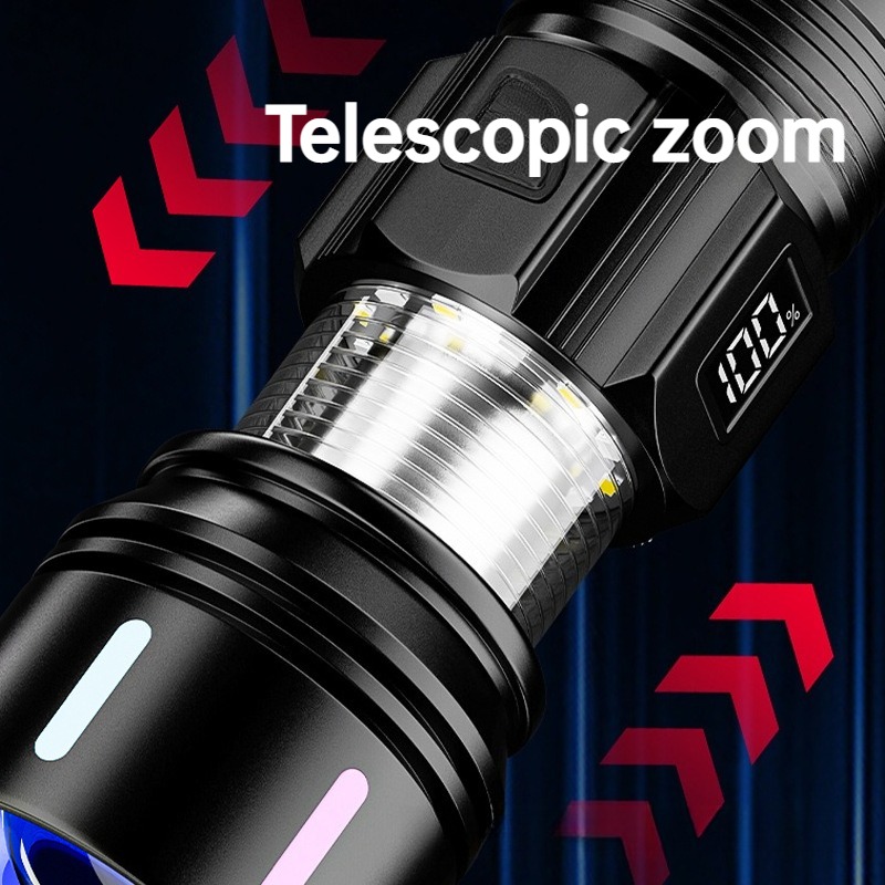 Strong Light LED Flashlight Te - Outdoor Camping Lighting ulasan dan harga