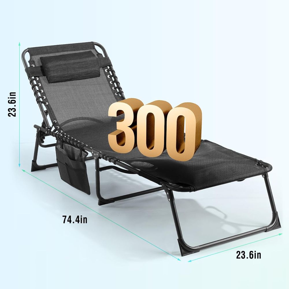 Outdoor Lounge Chair with 5-Po - Outdoor Camping Recliner ulasan dan harga