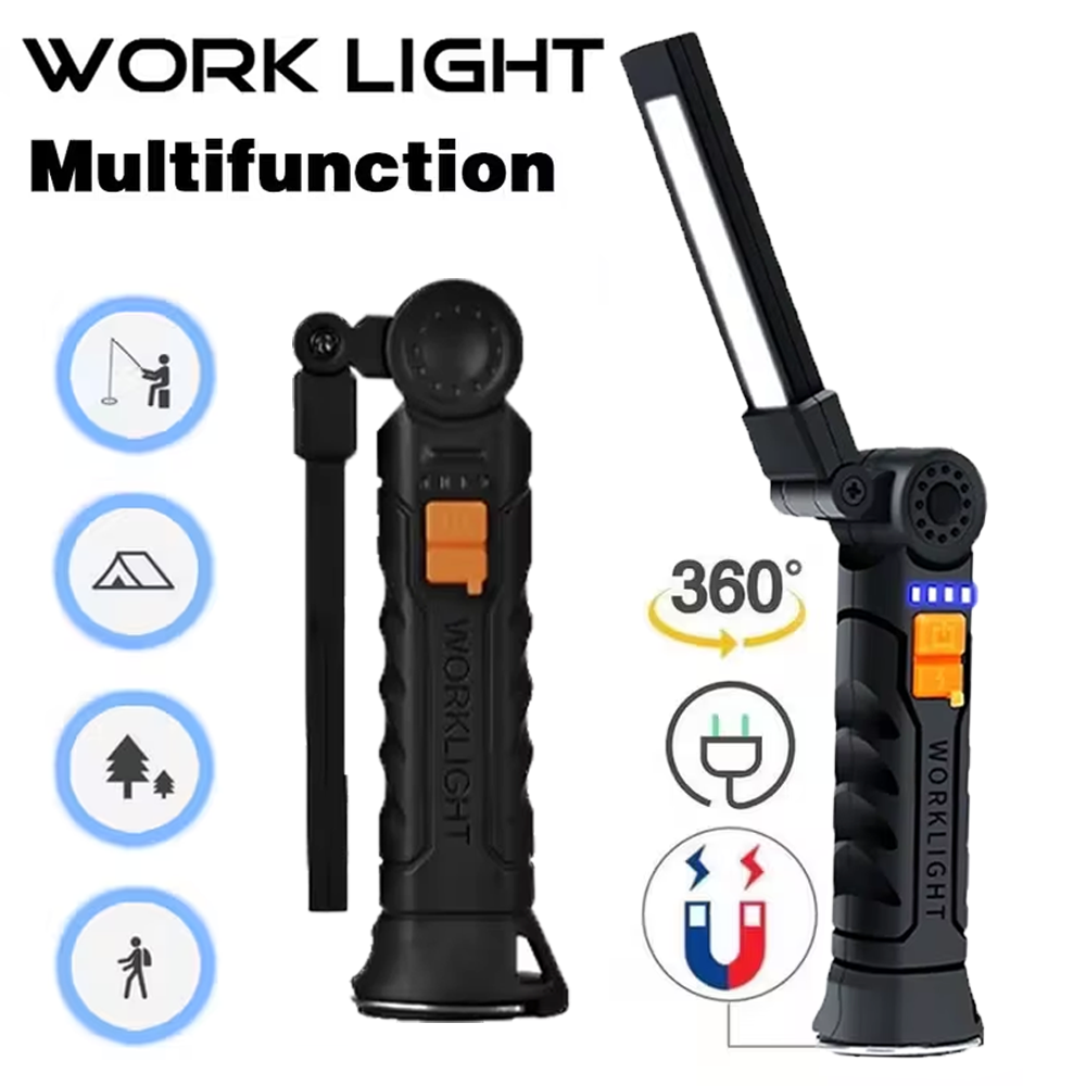 Portable COB LED Flashlight US - Outdoor Camping Decor ulasan dan harga