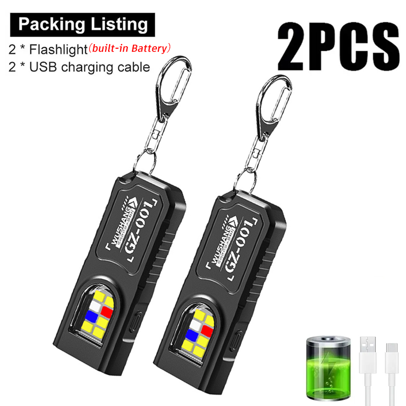 Multifunctional Keychain Flash - Outdoor Camping Lighting ulasan dan harga