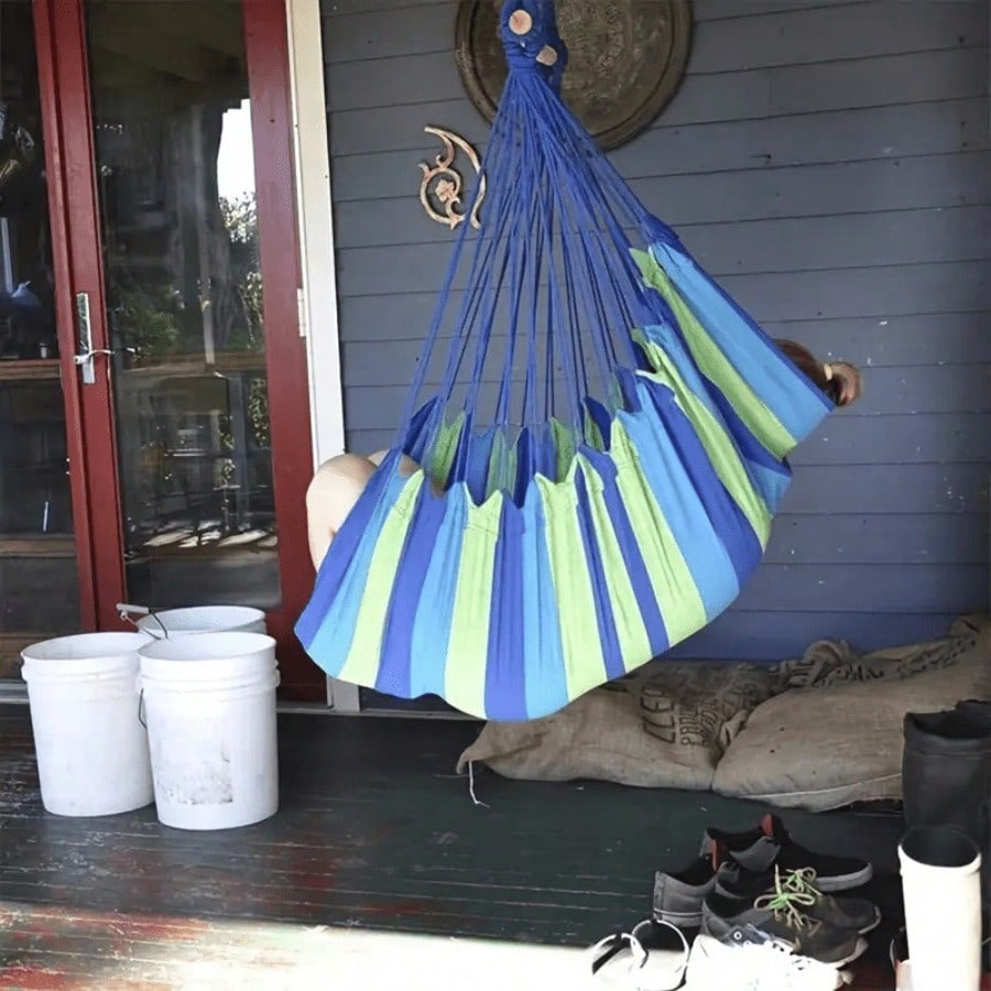 Portable Outdoor Hammock; feat - Camping Rope ulasan dan harga