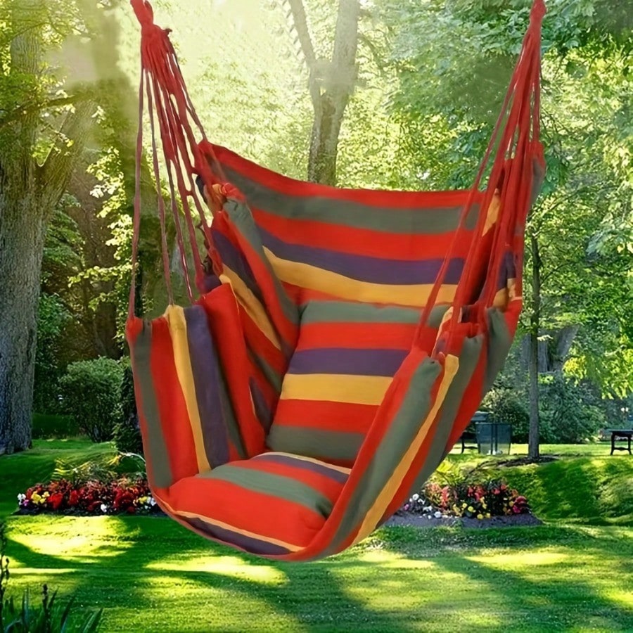 Portable Outdoor Hammock; feat - Camping Rope ulasan dan harga