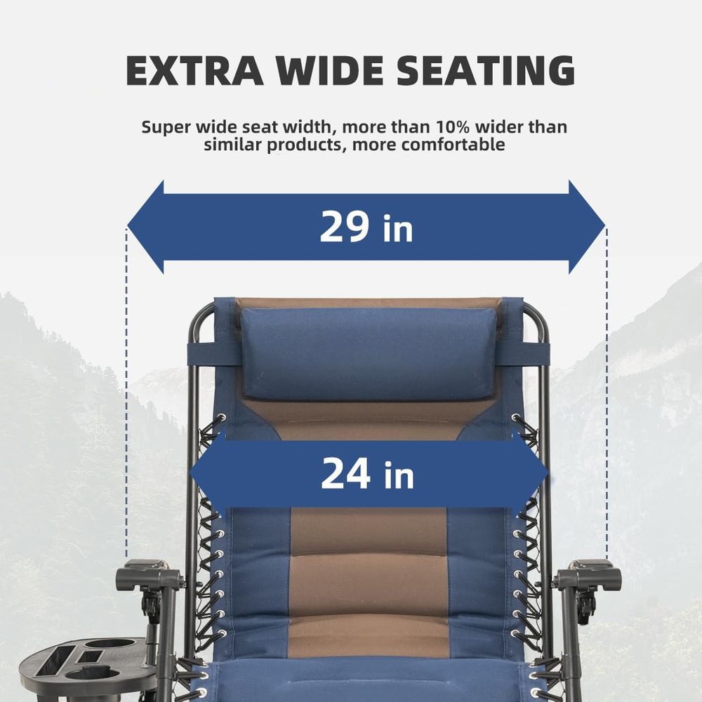Oversized Padded Recliner Chai - Outdoor Camping Recliner ulasan dan harga