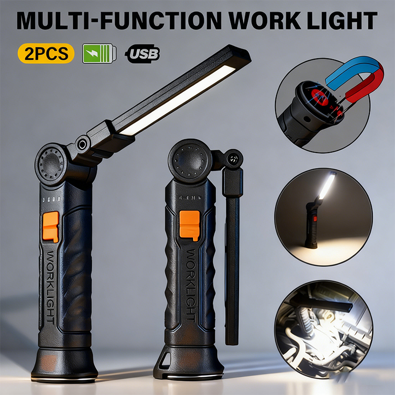 Portable COB LED Flashlight US - Outdoor Camping Decor ulasan dan harga