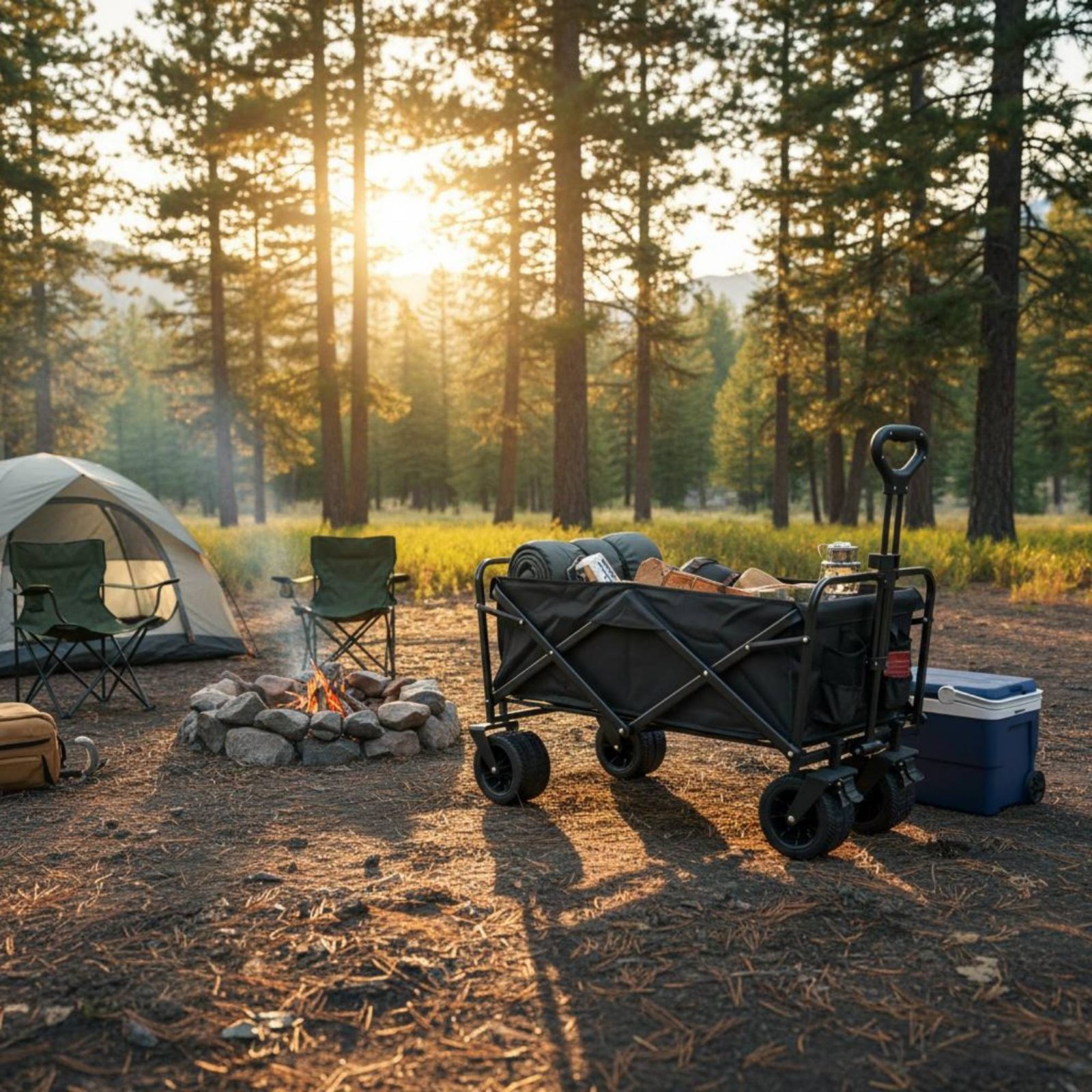 Foldable Camping Wagon Easy to - Jinli Outdoor Camping ulasan dan harga