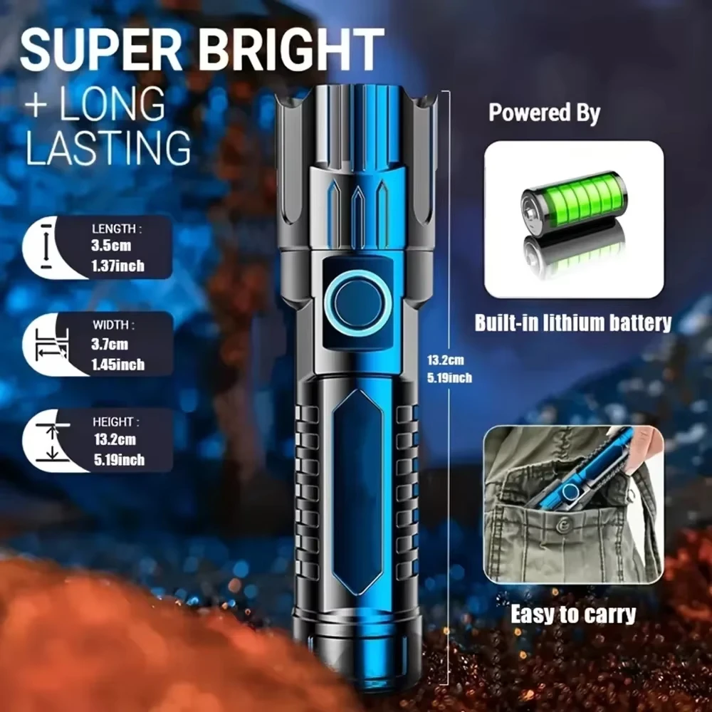 Tactical LED Flashlight 2000LM - Outdoor Camping Decor ulasan dan harga