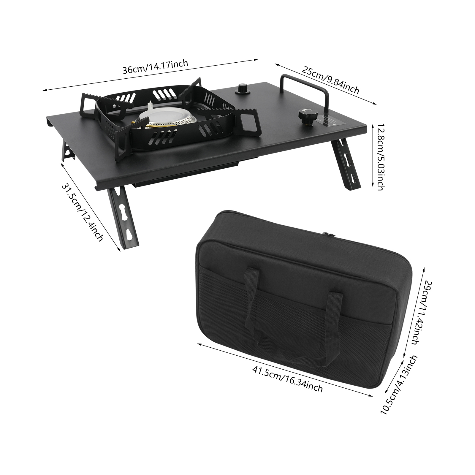 Black Outdoor Gas Stove, Folda - Outdoor Camp ulasan dan harga