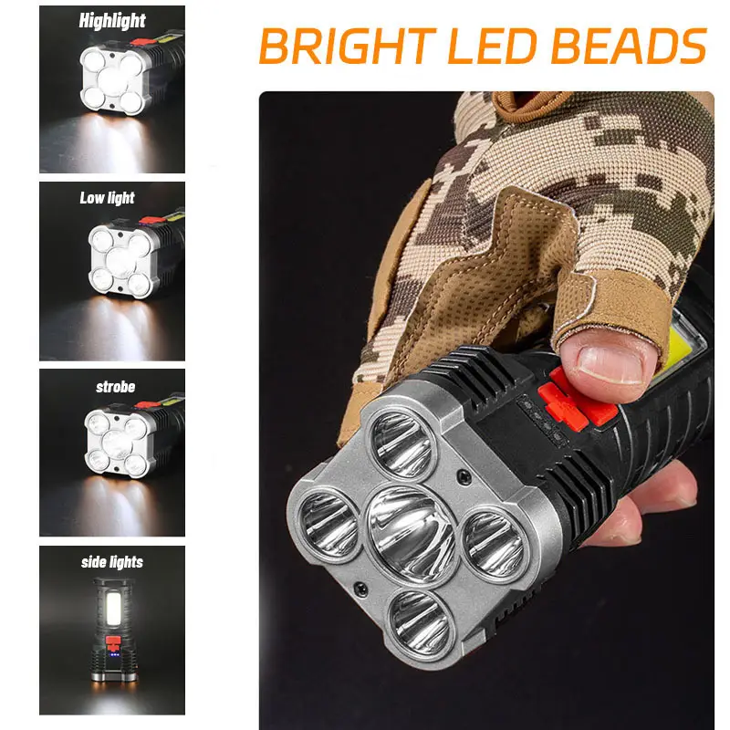 5 LED High Power Led Flashligh - Outdoor Camping Decor ulasan dan harga