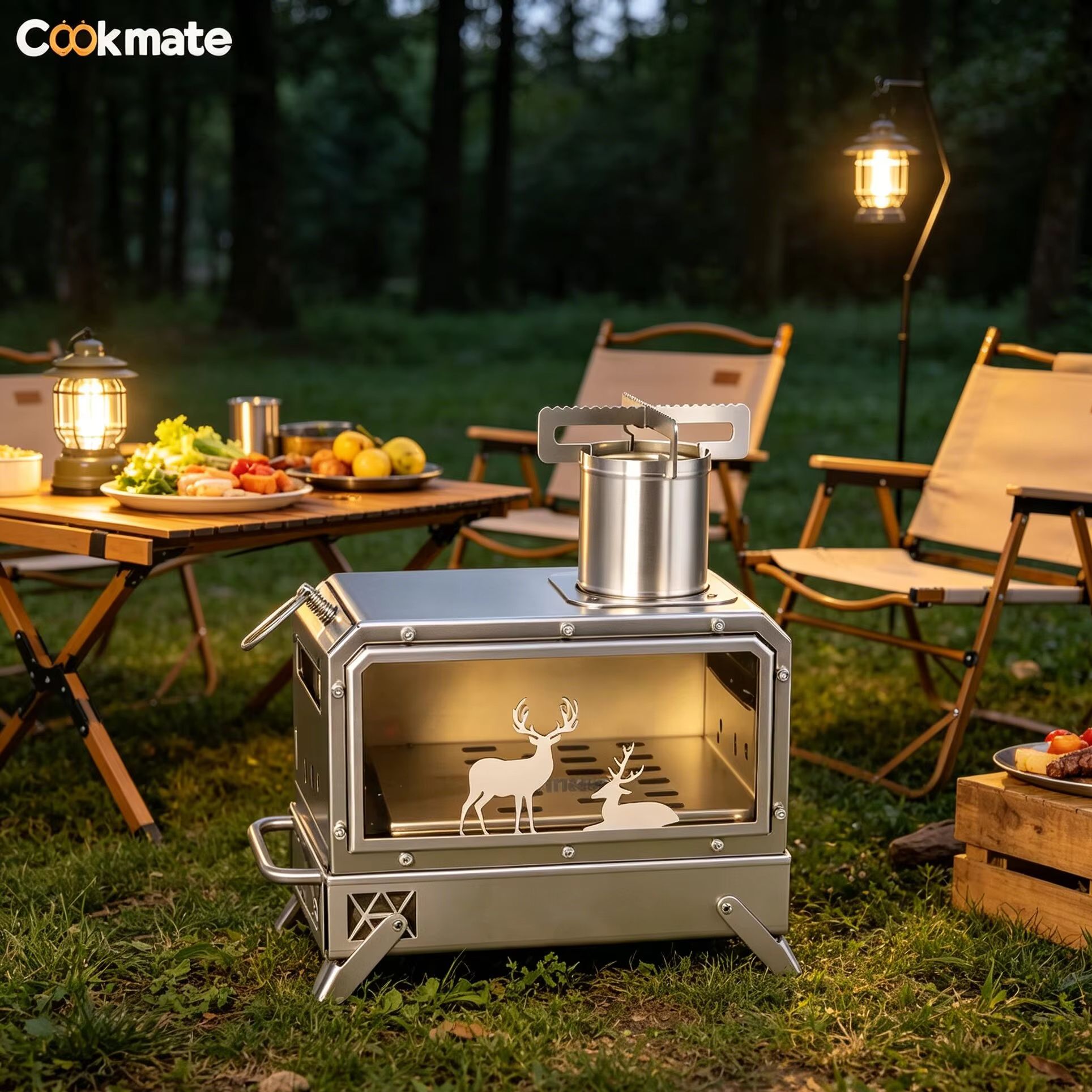 Stainless steel folding firewo - Outdoor Camping Stove ulasan dan harga