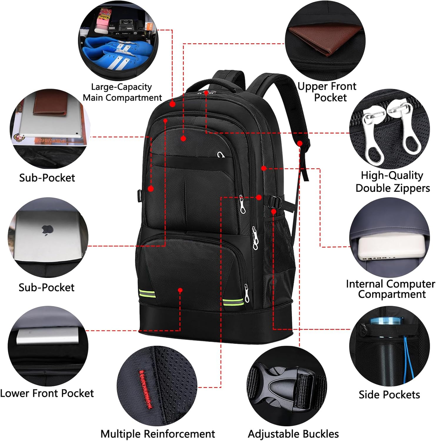 Hiking Backpack 65L Travel Bac - Lightweight Backpack 65L ulasan dan harga