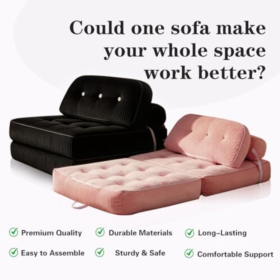 Folding Sofa Bed, Flannel Futo - Folding Chair ulasan dan harga