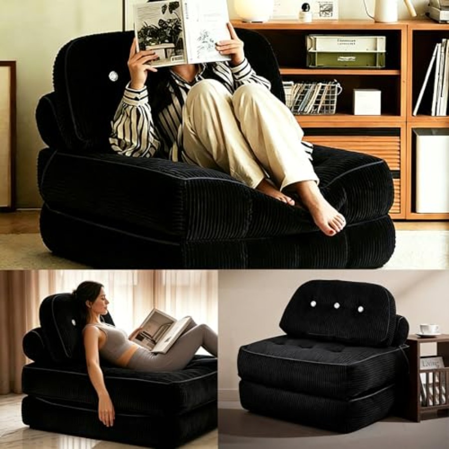 Folding Sofa Bed, Flannel Futo - Folding Chair ulasan dan harga