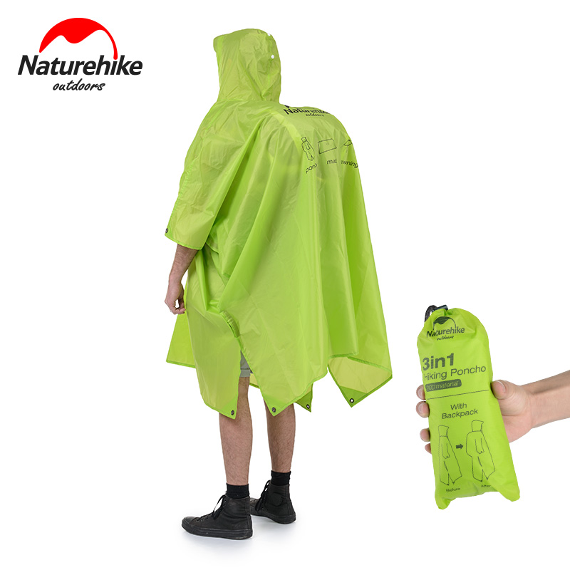 Naturehike Outdoor 3 In 1 Rain - Camping Rain Poncho ulasan dan harga