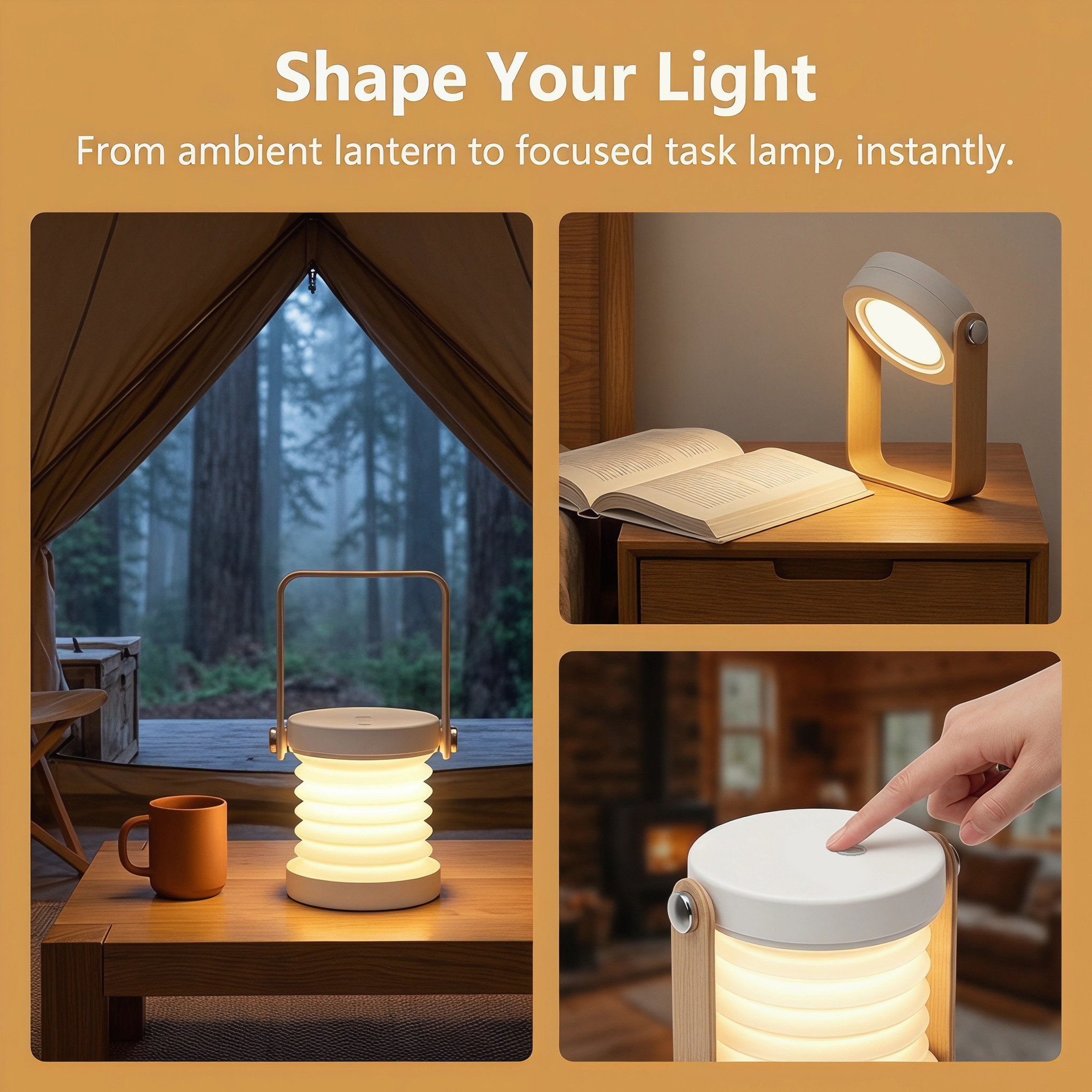 Telescopic Hanging Lantern Tab - Outdoor Camping Adventure ulasan dan harga