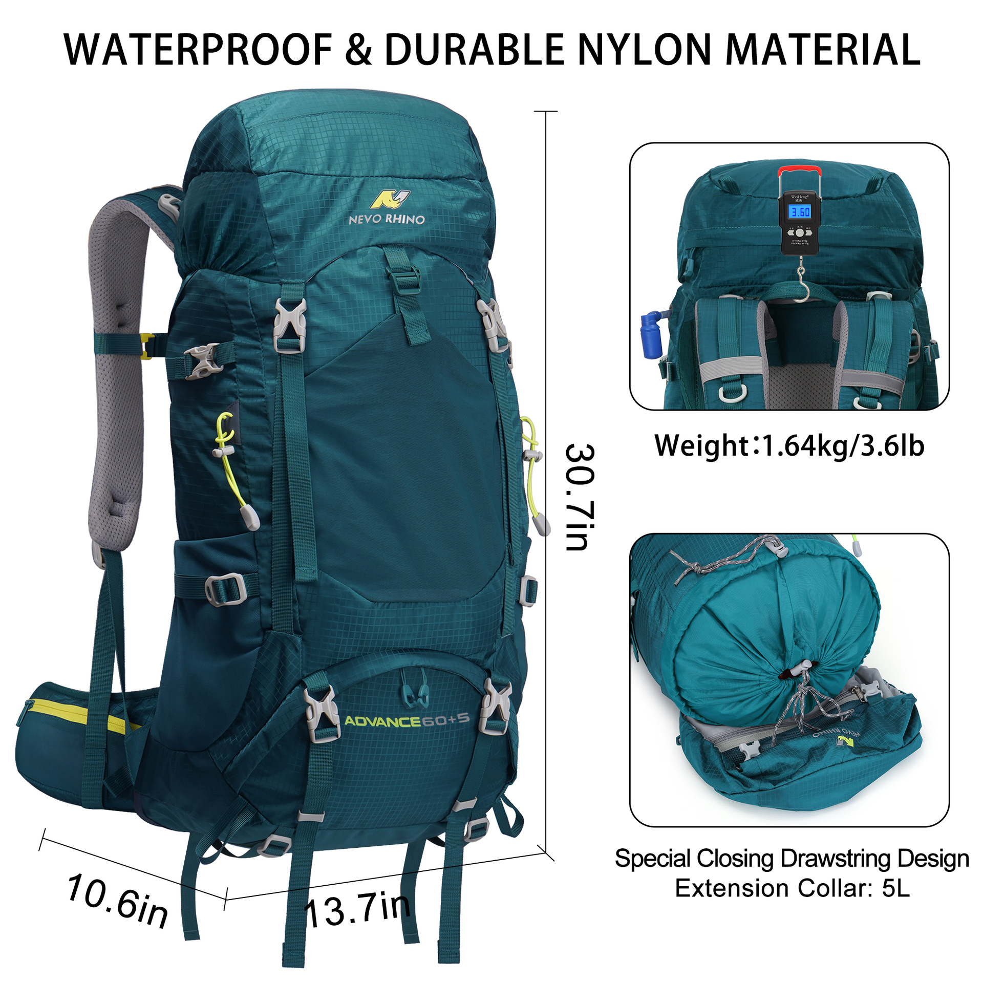 Nylon lightweight outdoor hiki - Lightweight Backpack 65L ulasan dan harga