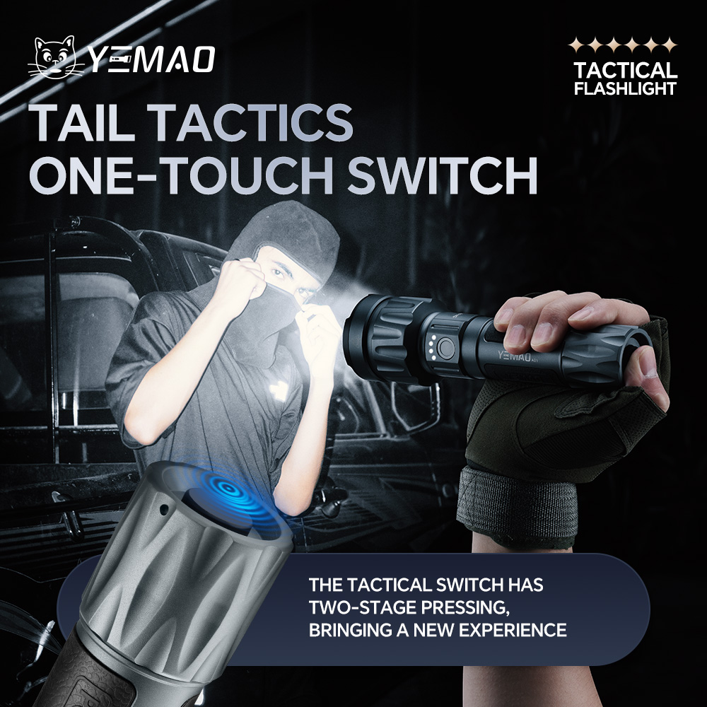 YEMAO-A81 6210LM Flashlight, U - Outdoor Camping Lighting ulasan dan harga